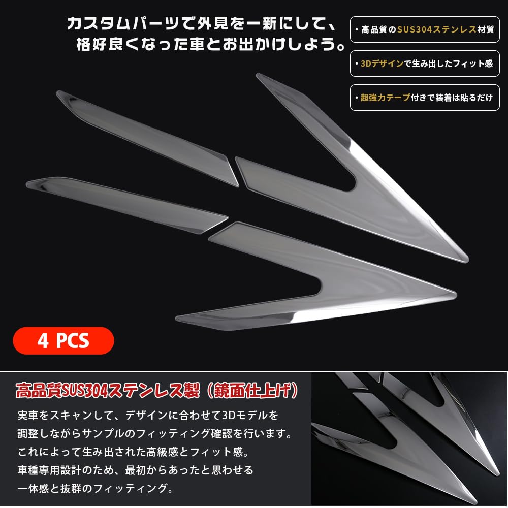 Amazon | プリウス 60系 5代目 ヘッドライトトリム ヘッドランプ横